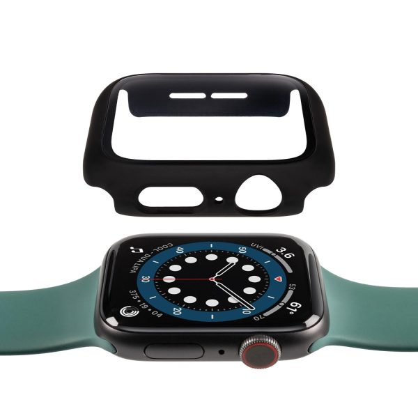 Gecko Covers Full Body Case + Displayschutzfolie - Apple Watch Serie 4/5/6/SE - Schwarz (63960)