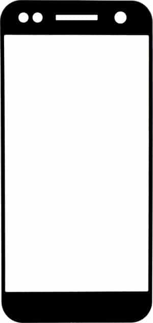 Gigaset FULL DISPLAY HD Glass Protector für Gigaset GS180 Frame Black Schutzglas