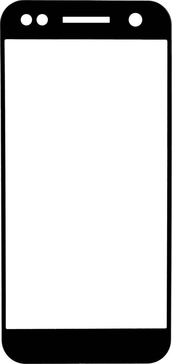 Gigaset FULL DISPLAY HD Glass Protector für Gigaset GS180 Frame Black Schutzglas