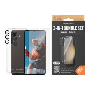 PanzerGlass 3-in-1 Protection Pack Samsung Galaxy S24 | Ultra-Wide Fit mit EasyAligner