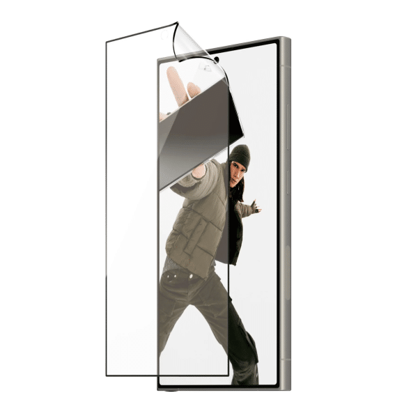 PanzerGlass CARE by PanzerGlass® Flagship Case Urban Combat Smokey Black Qi Compatible für Galaxy S24 Ultra