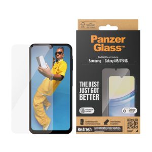 PanzerGlass Displayschutz Samsung Galaxy A15 | A15 5G | Ultra-Wide Fit mit EasyAligner