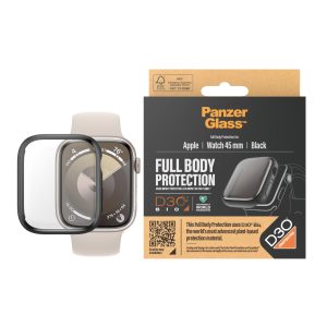 PanzerGlass Full Body Watch 9 45 mm Schwarz