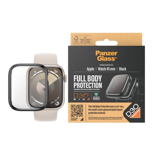 PanzerGlass Full Body Watch 9 45 mm Schwarz