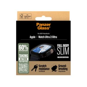 PanzerGlass Screen Protector Snappie Full Body Slim Black Apple Watch Ultra