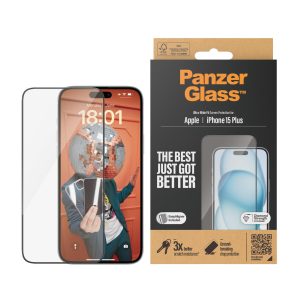 PanzerGlass iPhone 15 Plus Ultra-Wide Fit mit EasyAligner
