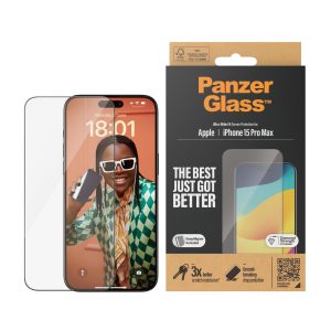 PanzerGlass iPhone 15 Pro Max Ultra-Wide Fit mit EasyAligner