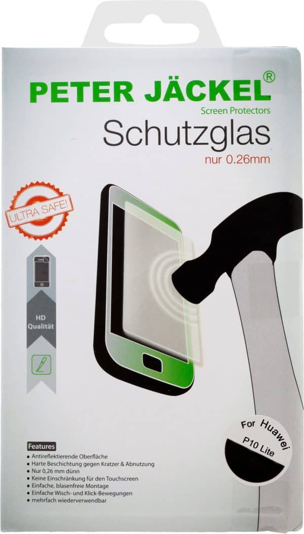 Peter Jäckel HD Glass Protector für Huawei P10 Lite Schutzglas