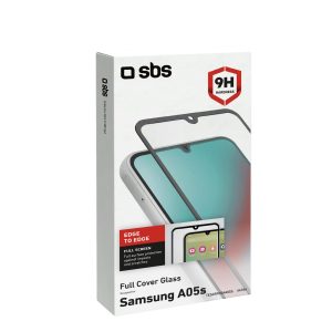 SBS Glas Displayschutz Full Cover für Samsung Galaxy A05s schwarz