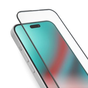 SBS Glas Displayschutz Full Cover für iPhone 15 Transparent