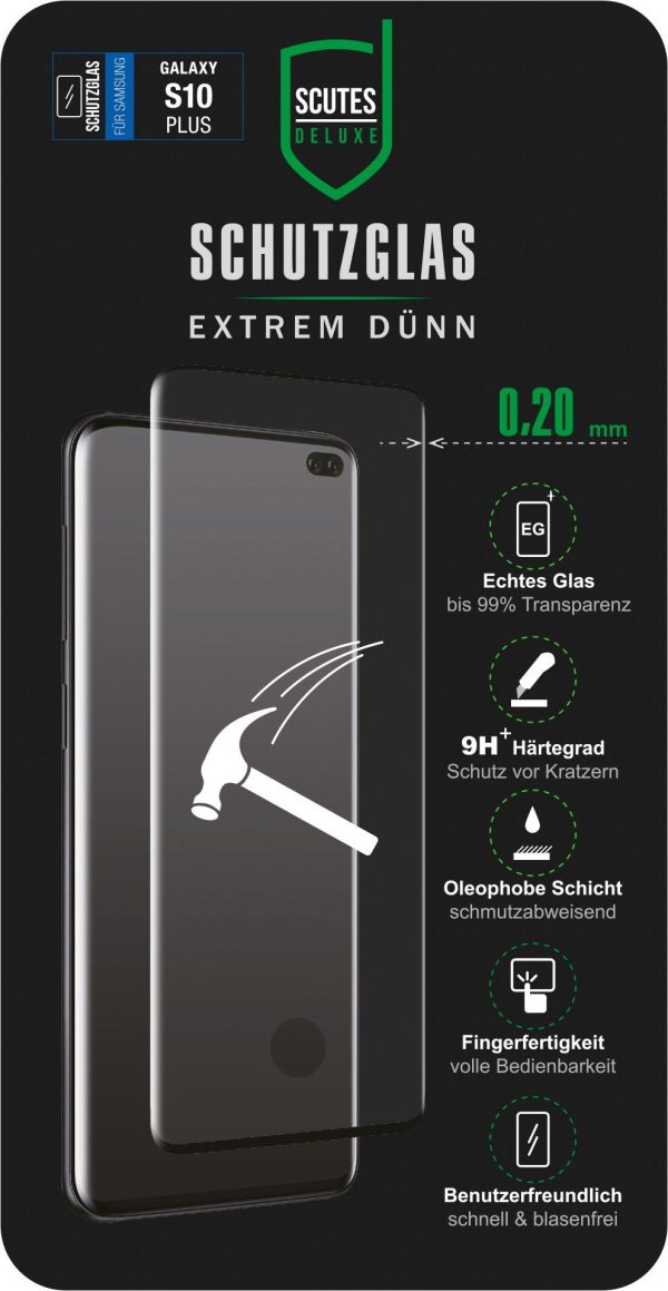 Scutes Deluxe Fullscreen Schutzglas (Samsung Galaxy S10+)