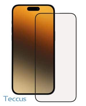 Teccus FullScreen Displayschutzglas für iPhone 15 Pro Max