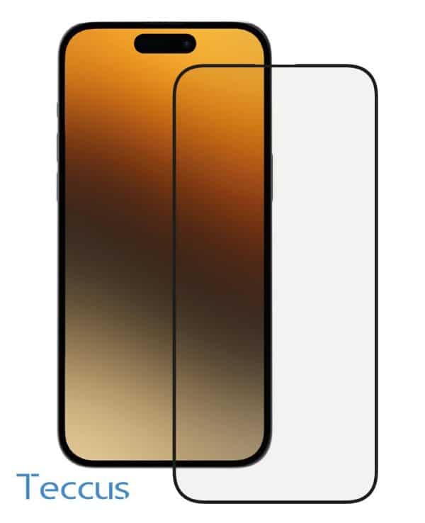 Teccus FullScreen Displayschutzglas für iPhone 15 Pro Max