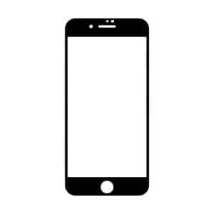 Teccus Fullscreen Displayschutzglas für Apple iPhone SE 2020