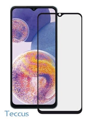 Teccus Fullscreen Displayschutzglas für Samsung Galaxy A23