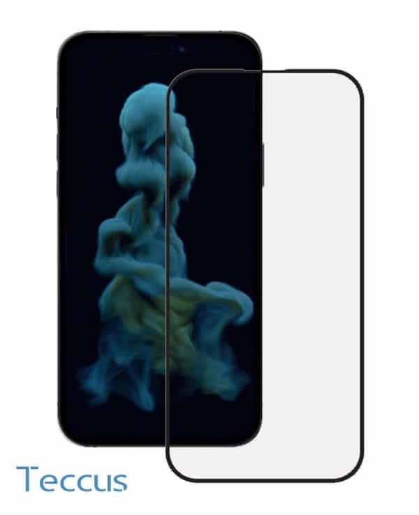 Teccus Fullscreen Displayschutzglas für iPhone 14 Pro Max